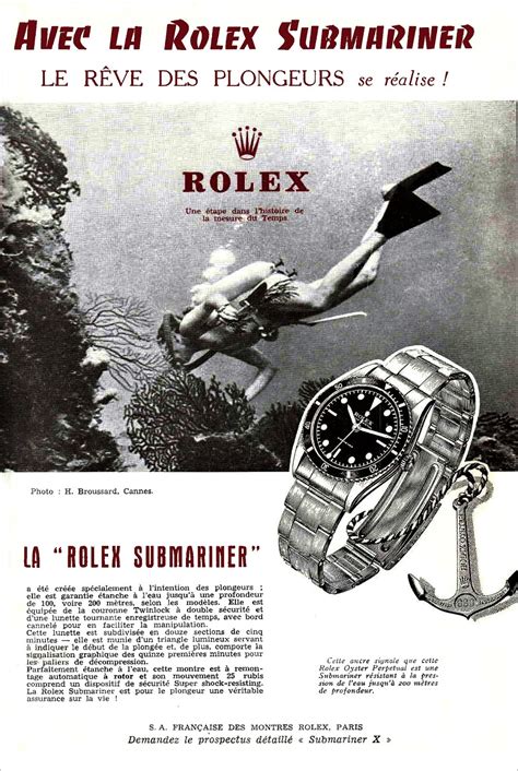 vintage rolex ads|Rolex submariner advertisement.